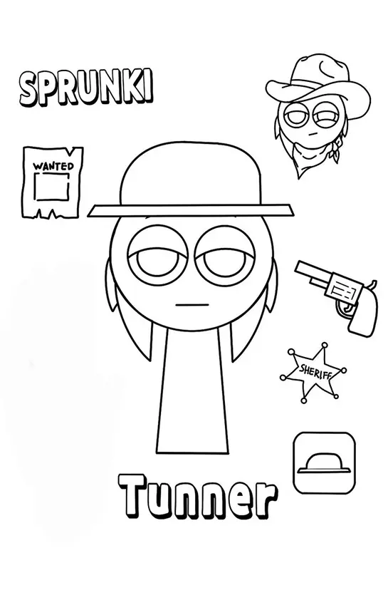 Sprunki Coloring Pages – 020
