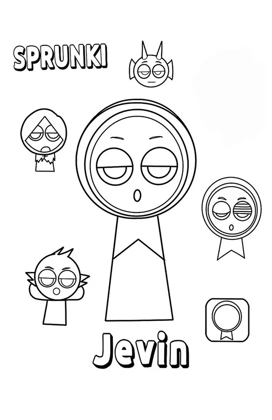 Sprunki Coloring Pages – 021