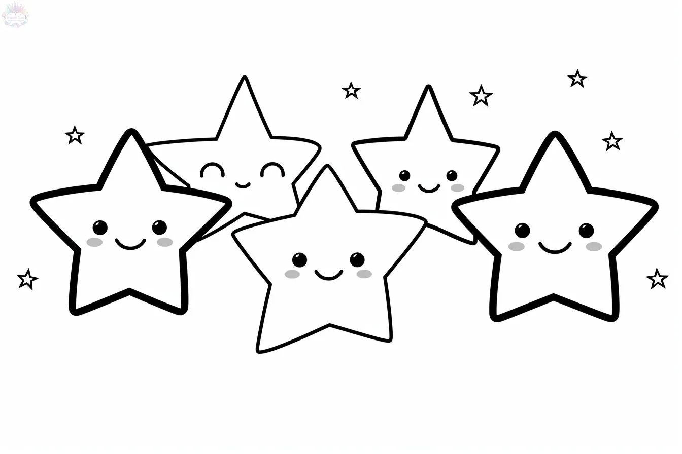 Stars Coloring Pages – 006