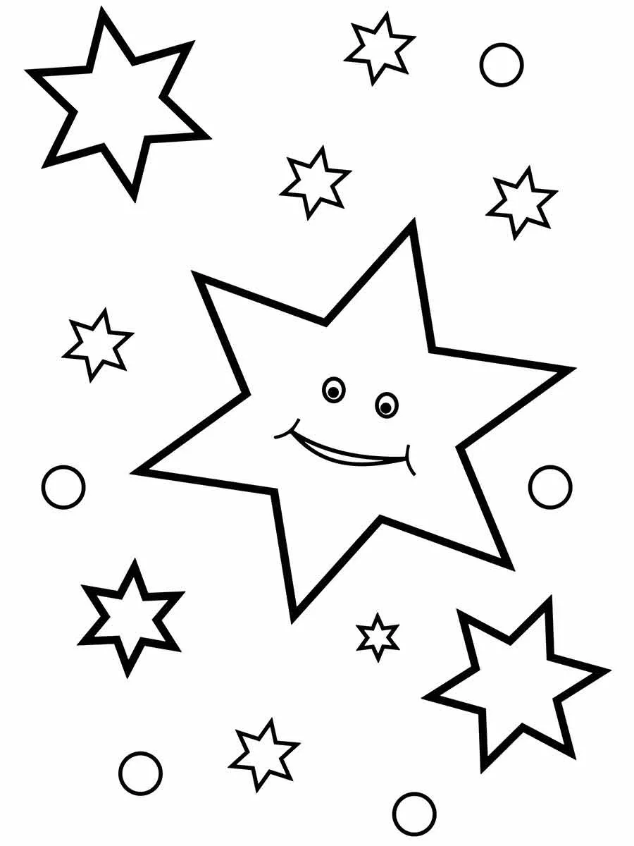 Stars Coloring Pages – 015