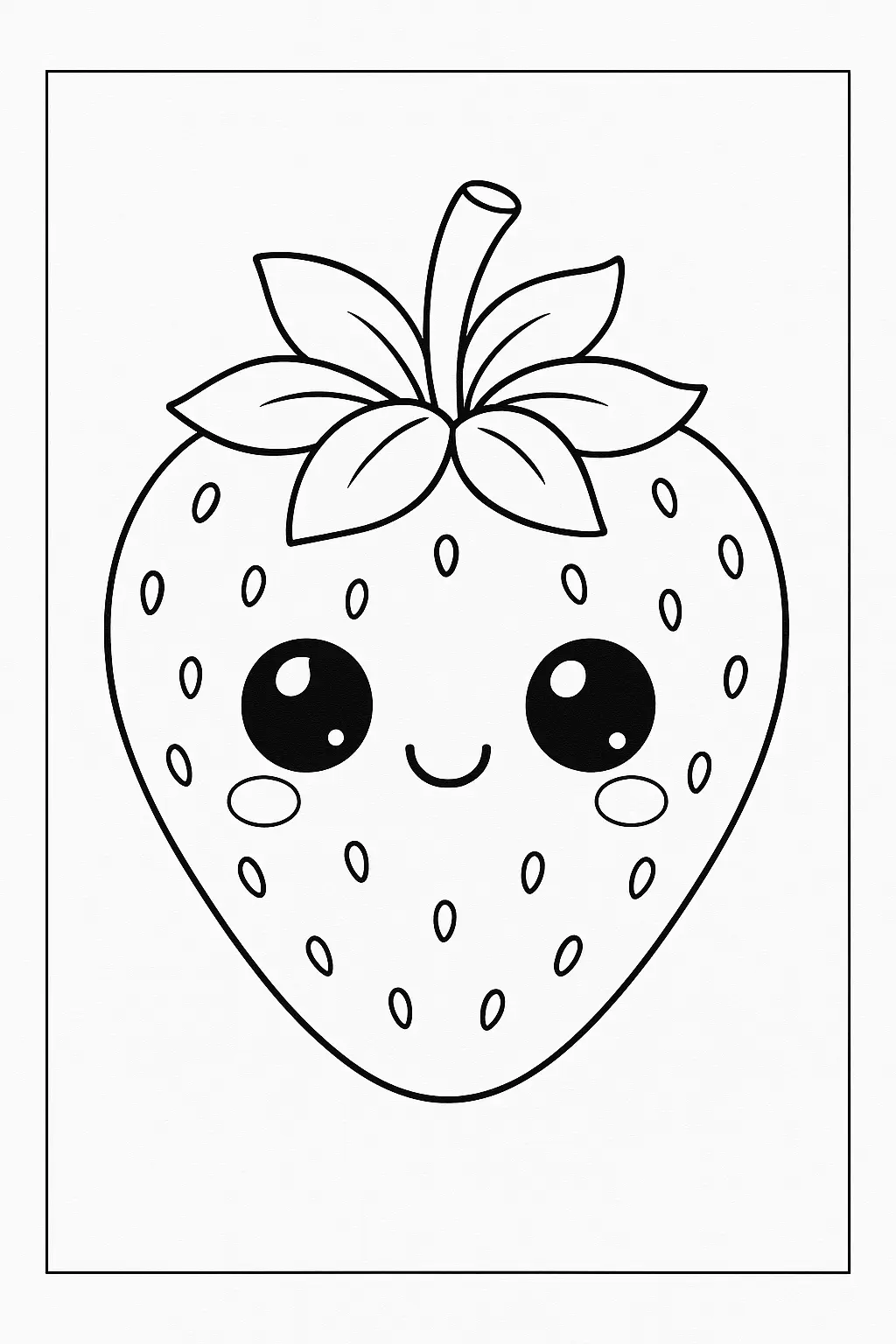 Strawberry Coloring Pages – 006