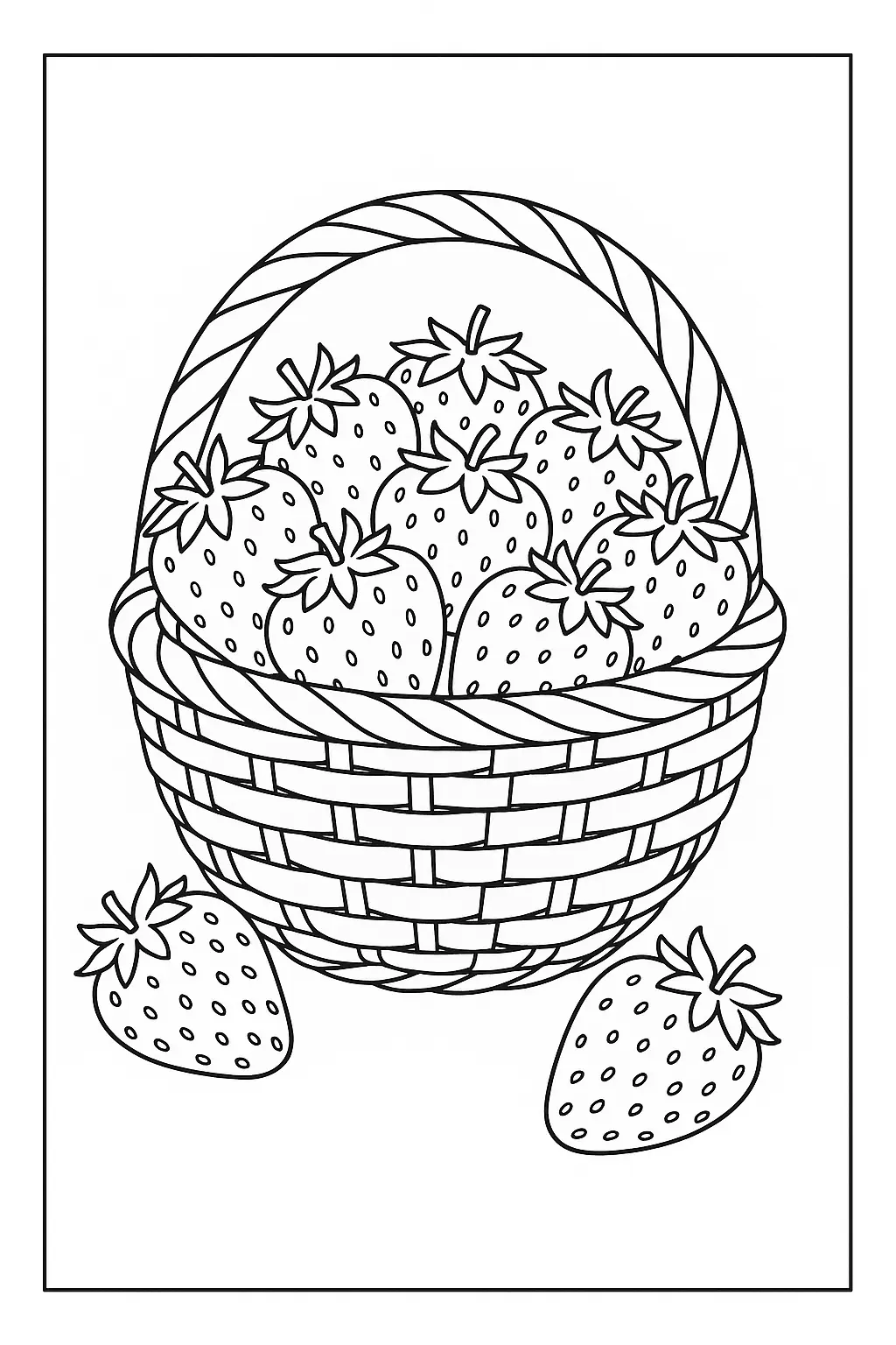 Strawberry Coloring Pages – 008