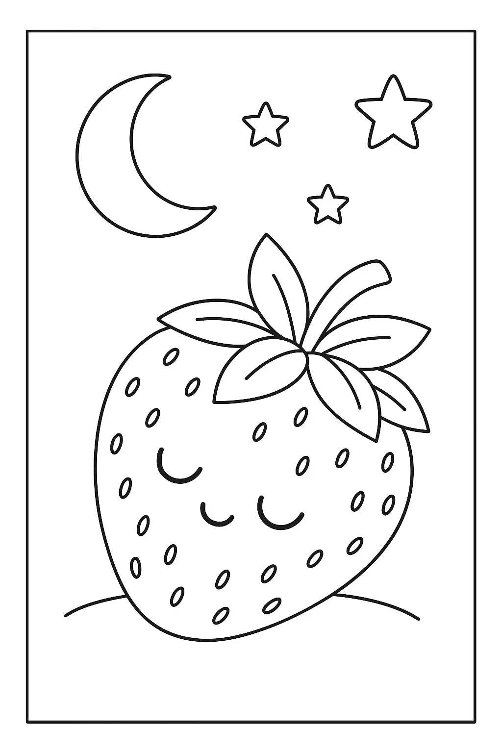 Strawberry Coloring Pages – 014