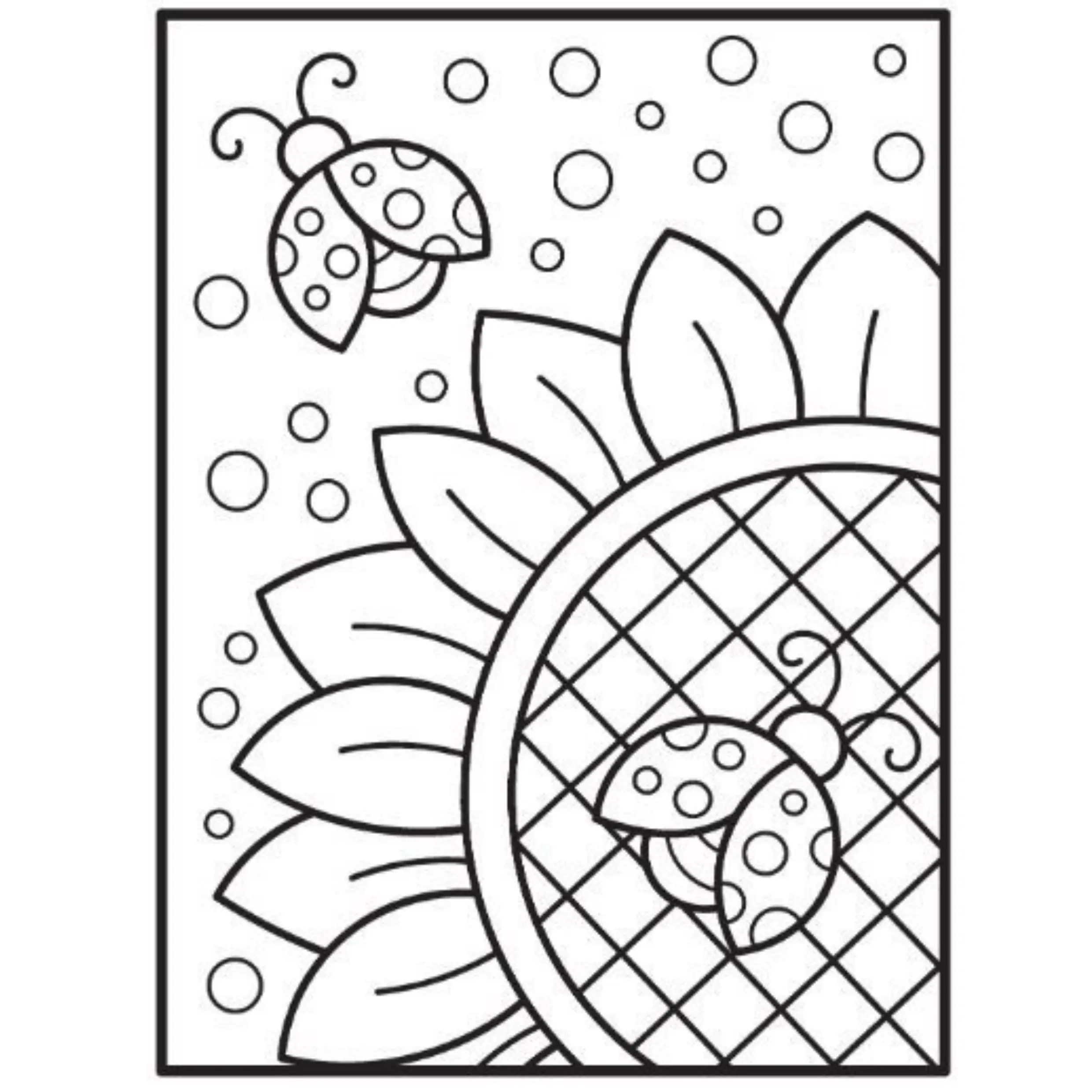 Sunflower Coloring Pages – 007