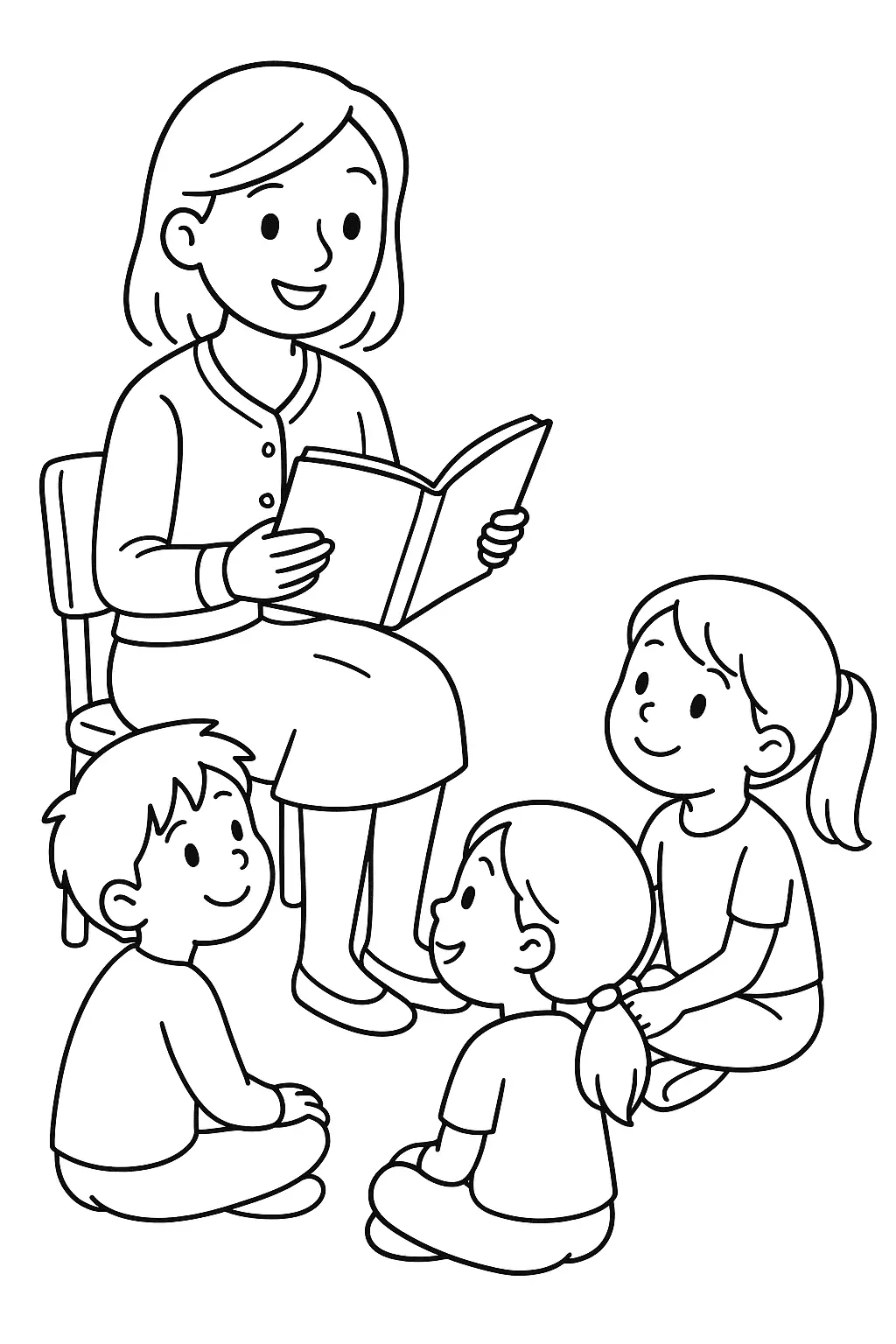 Teachers Coloring Pages – 009