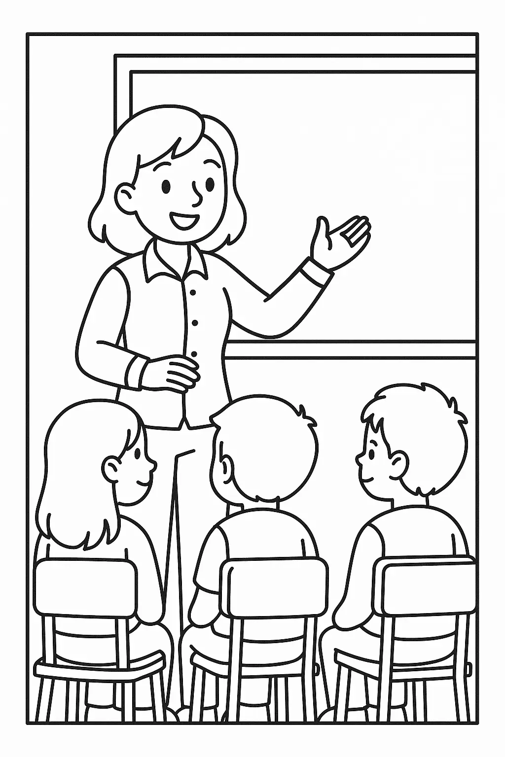 Teachers Coloring Pages – 010