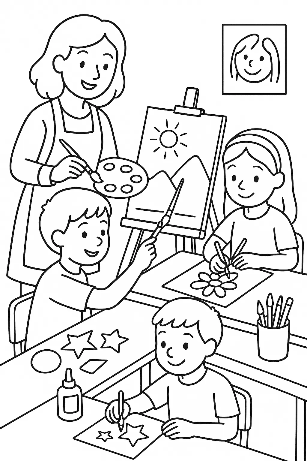 Teachers Coloring Pages – 015