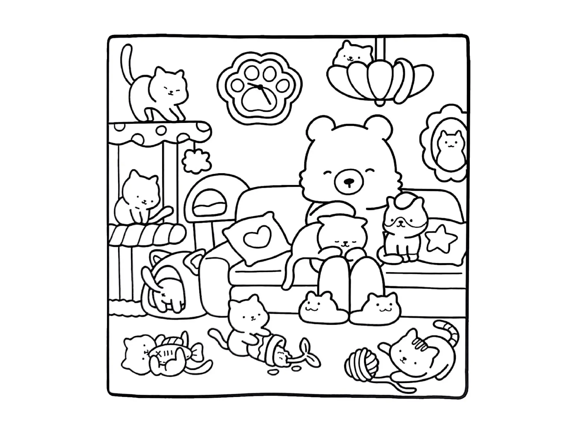 Teddy Bears Coloring Pages – 018