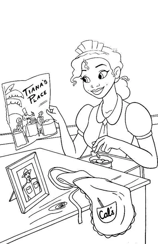 The Princess And The Frog Coloring Pages – 009