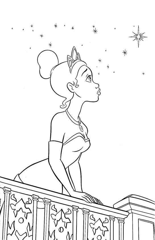The Princess And The Frog Coloring Pages – 011