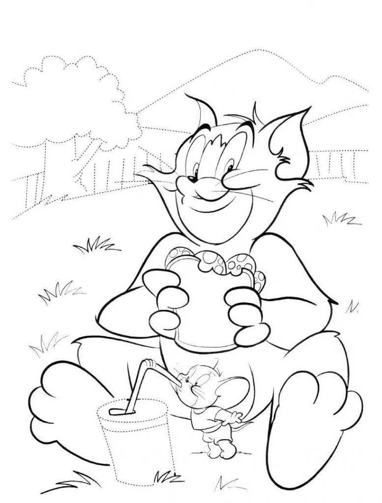 Tom And Jerry Coloring Pages – 008