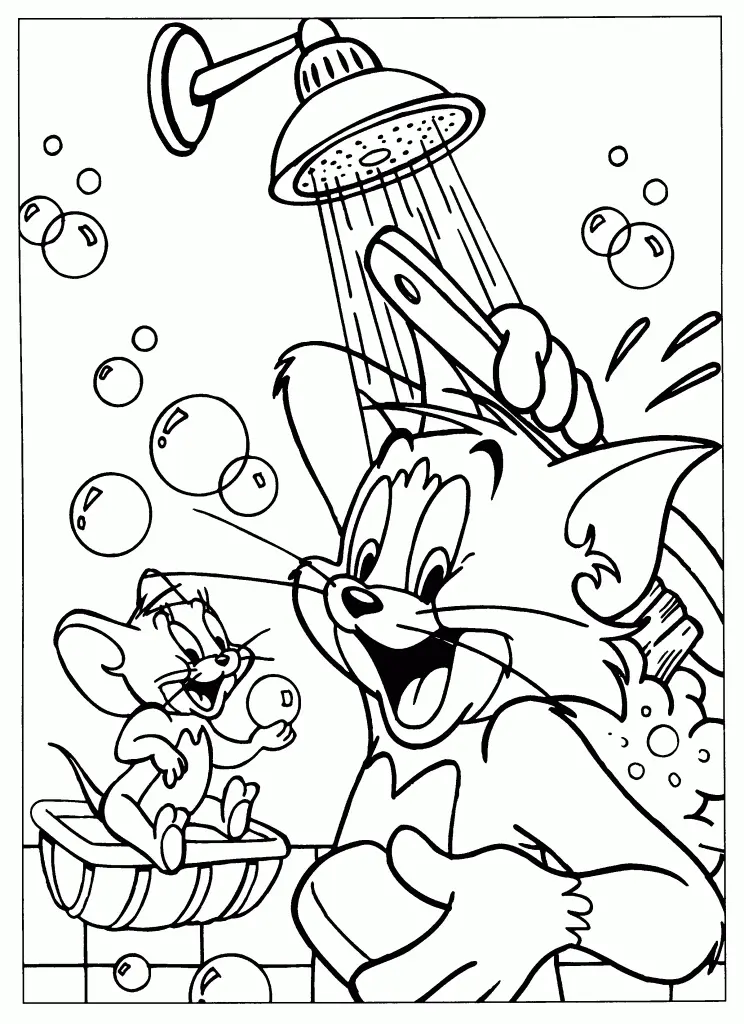 Tom And Jerry Coloring Pages – 014