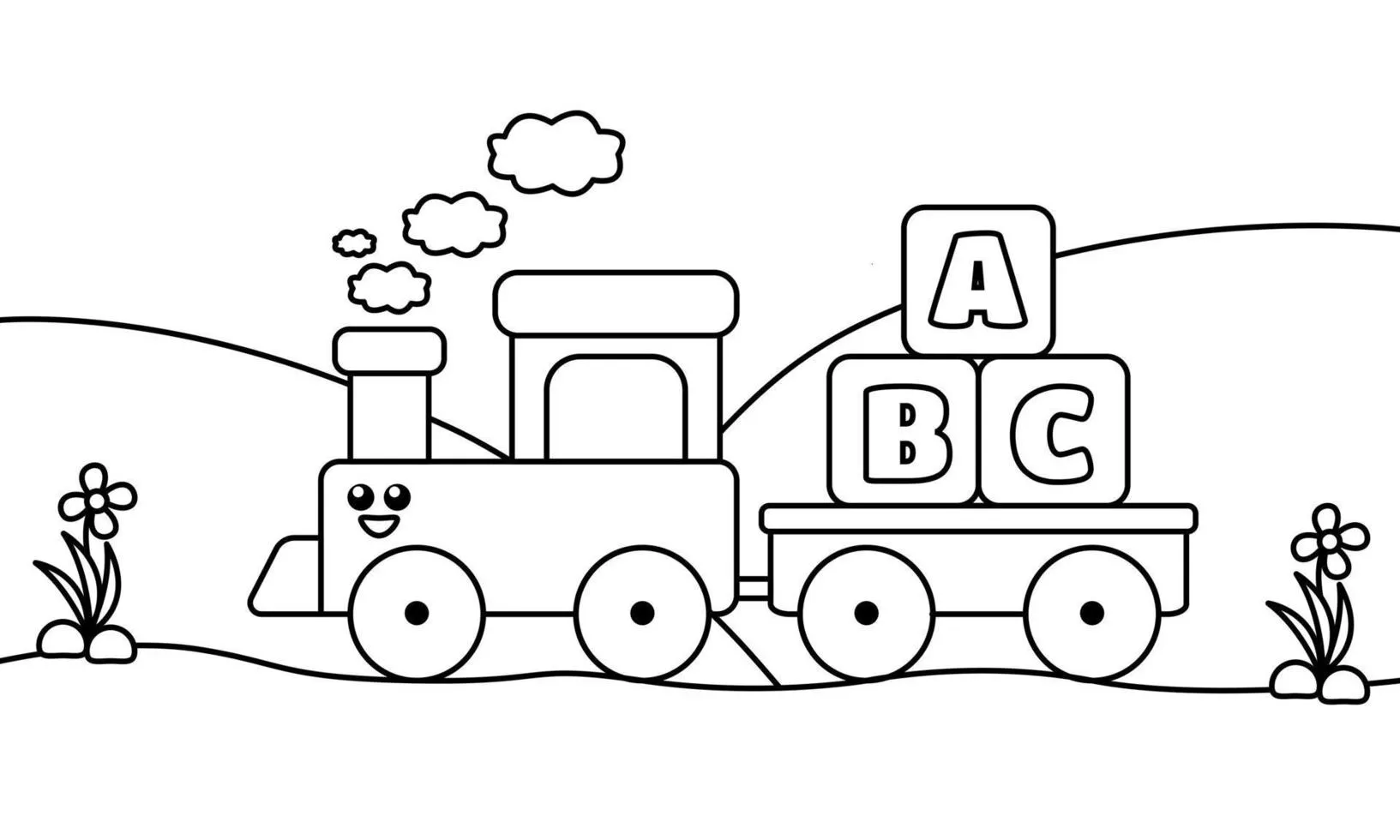 Train Coloring Pages – 007