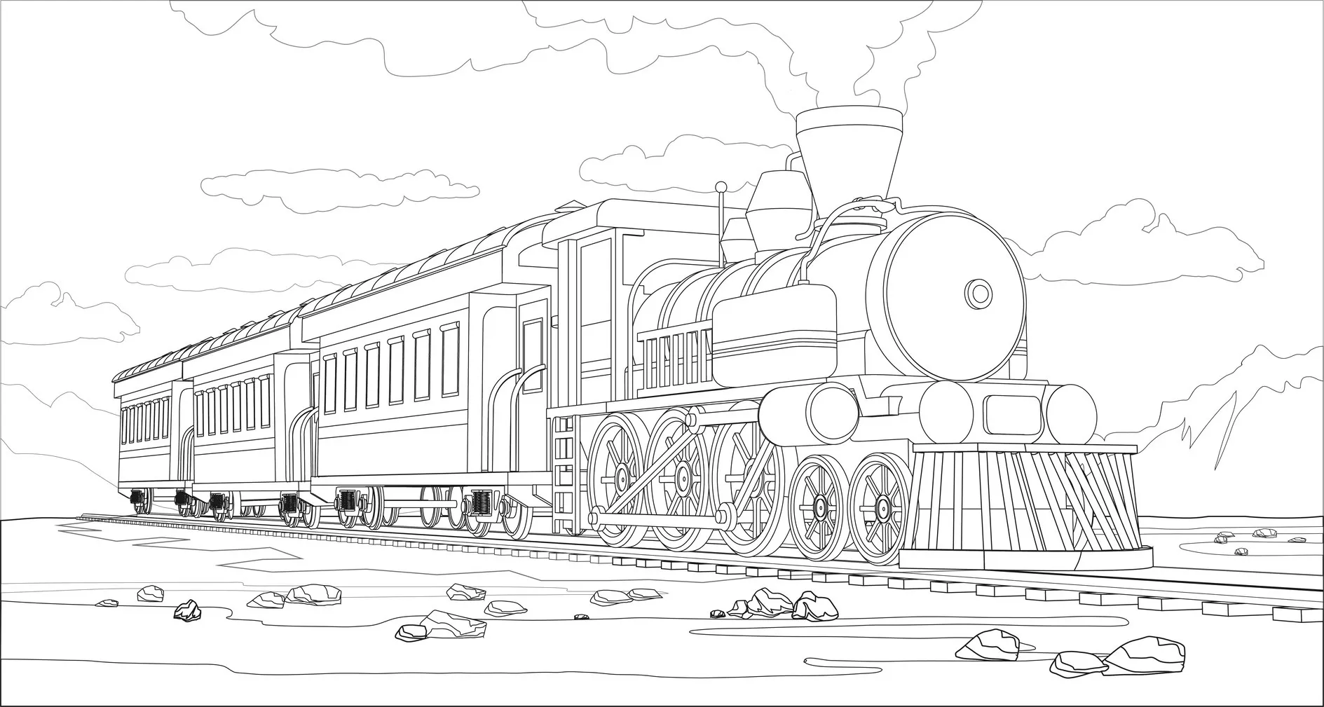 Train Coloring Pages – 013