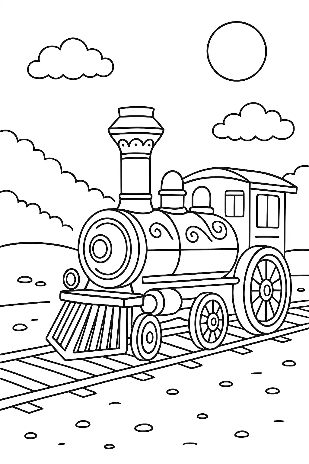 Train Coloring Pages – 017