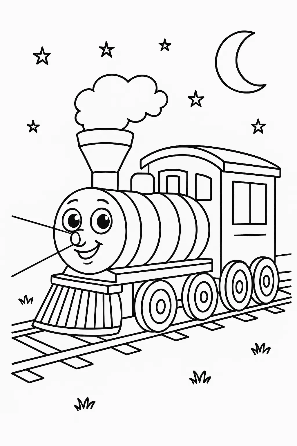 Train Coloring Pages – 021