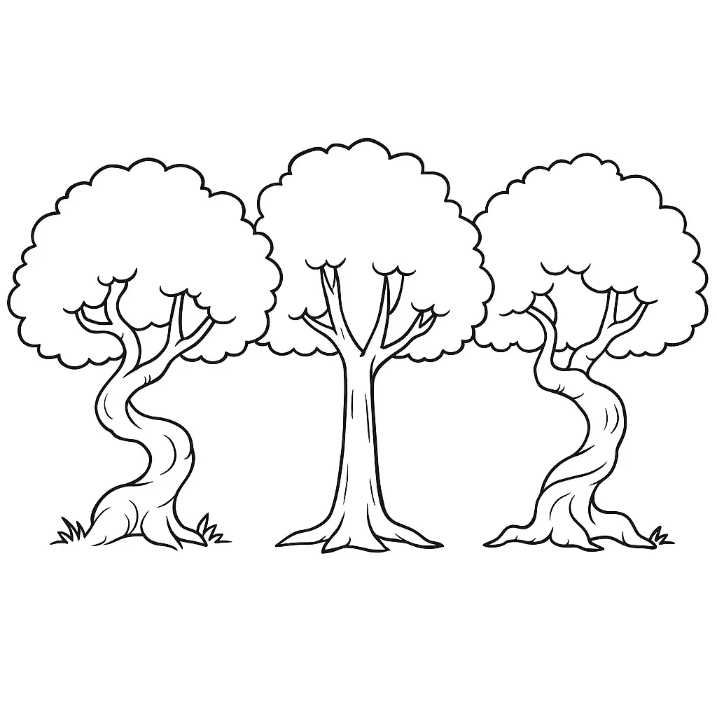 Trees Coloring Pages – 006