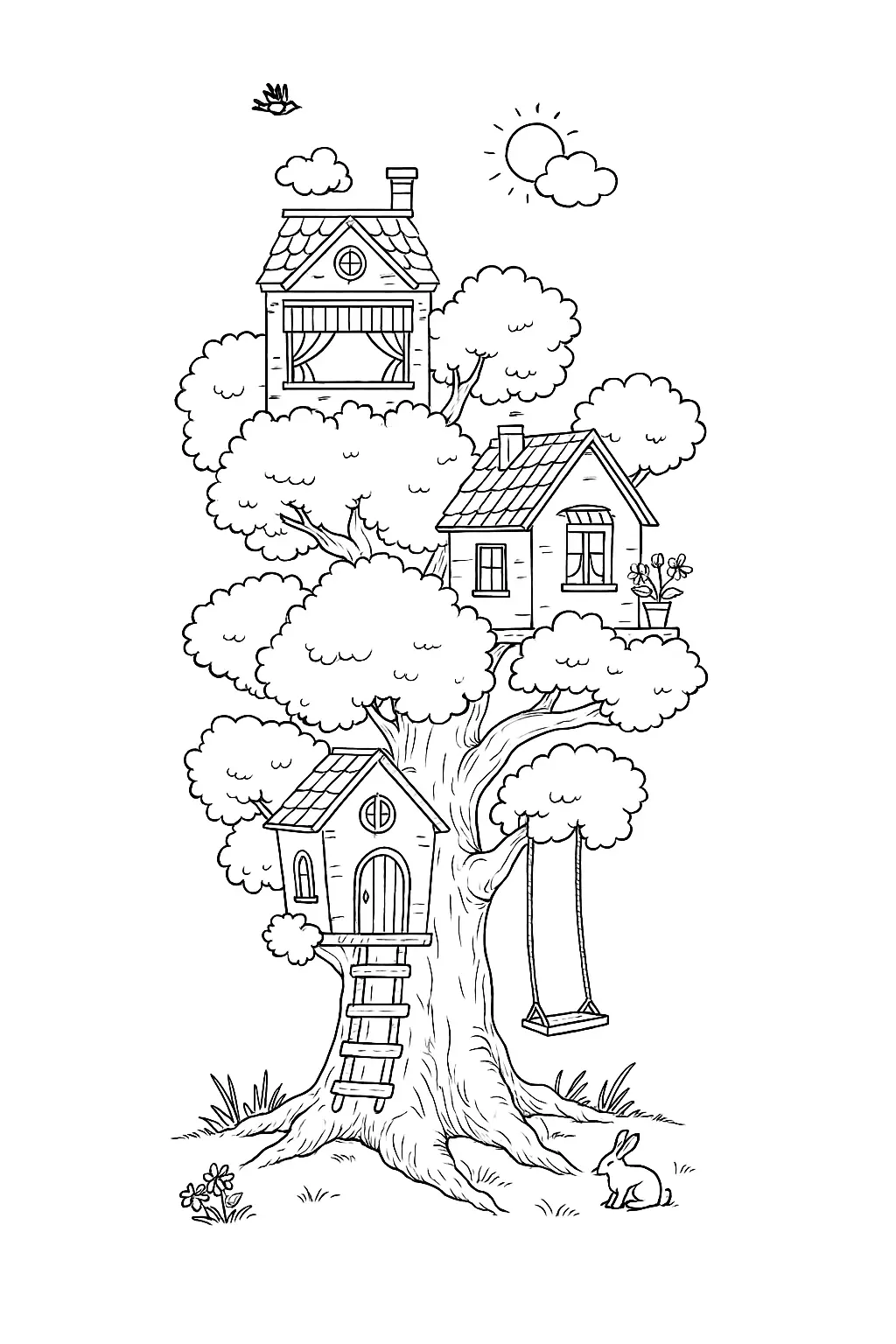 Trees Coloring Pages – 007