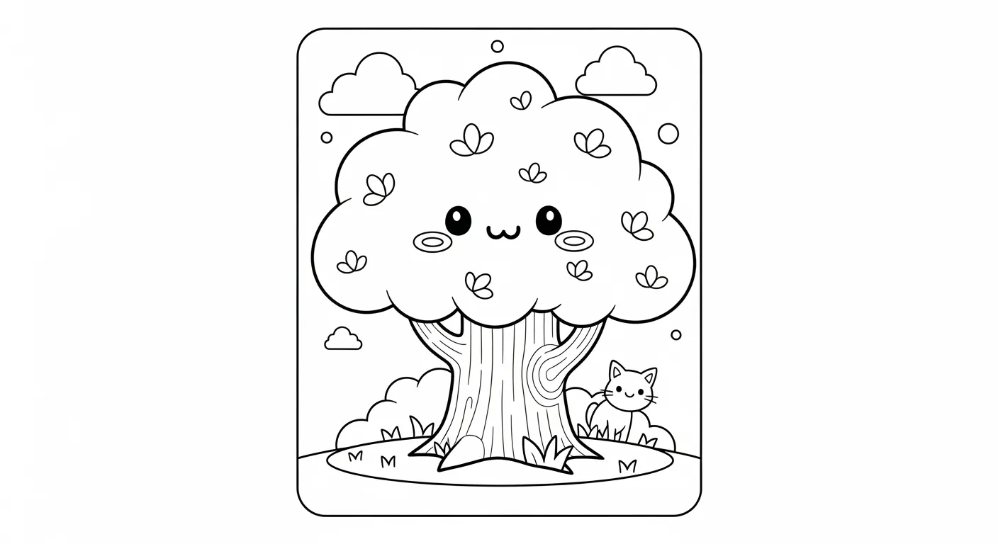 Trees Coloring Pages – 021