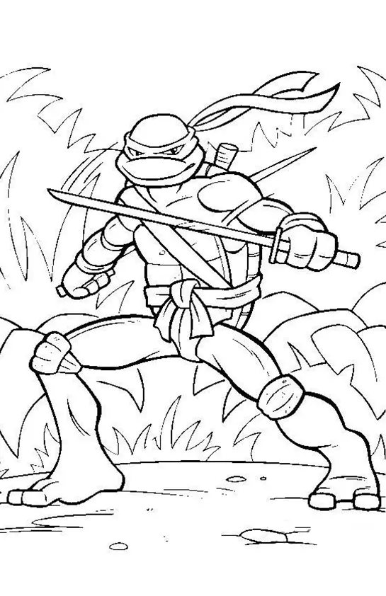 Turtles Ninja Coloring Pages – 013