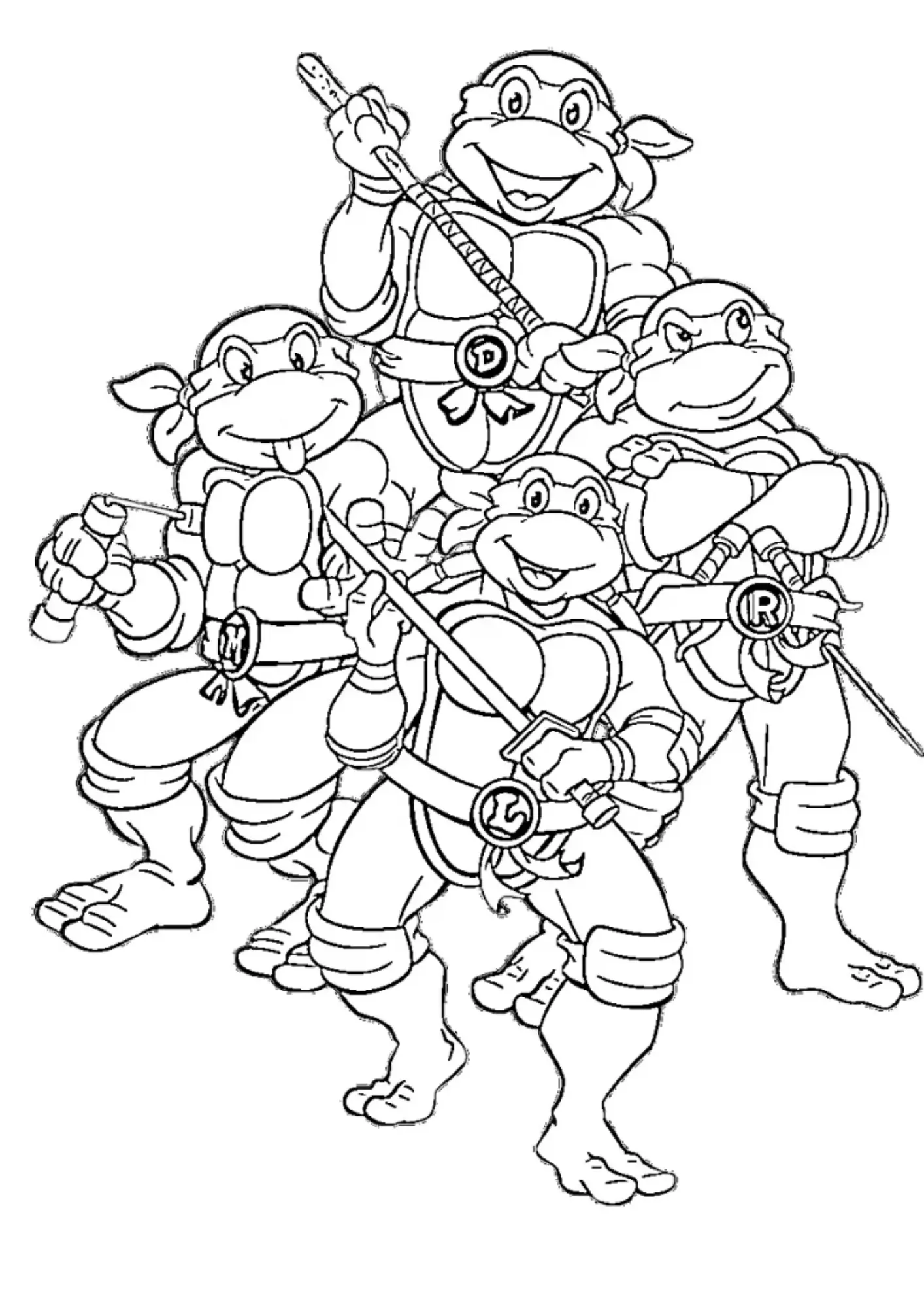 Turtles Ninja Coloring Pages – 020