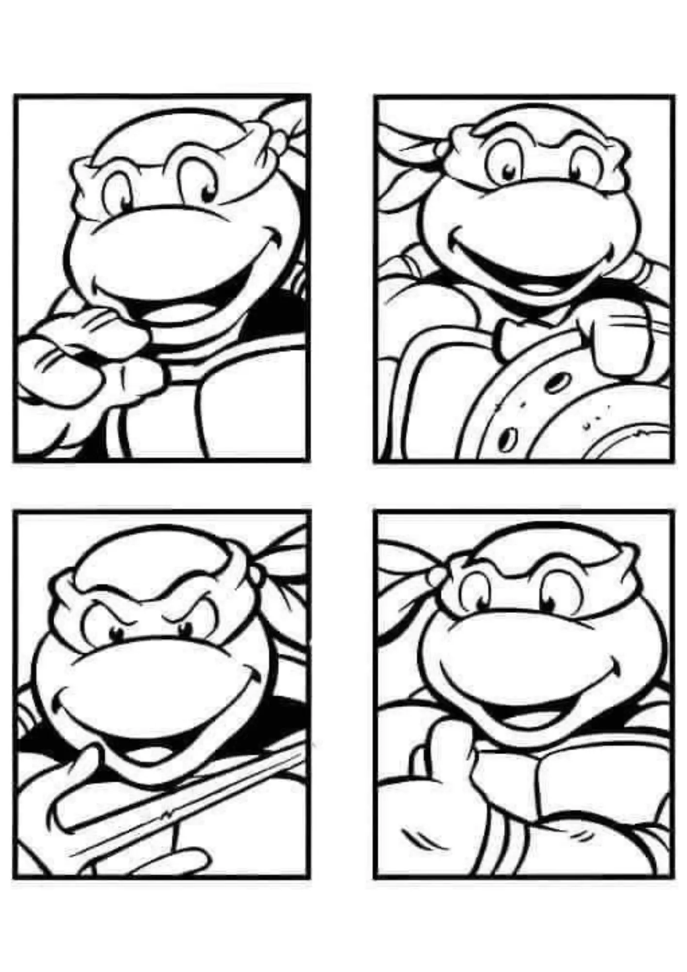 Turtles Ninja Coloring Pages – 023