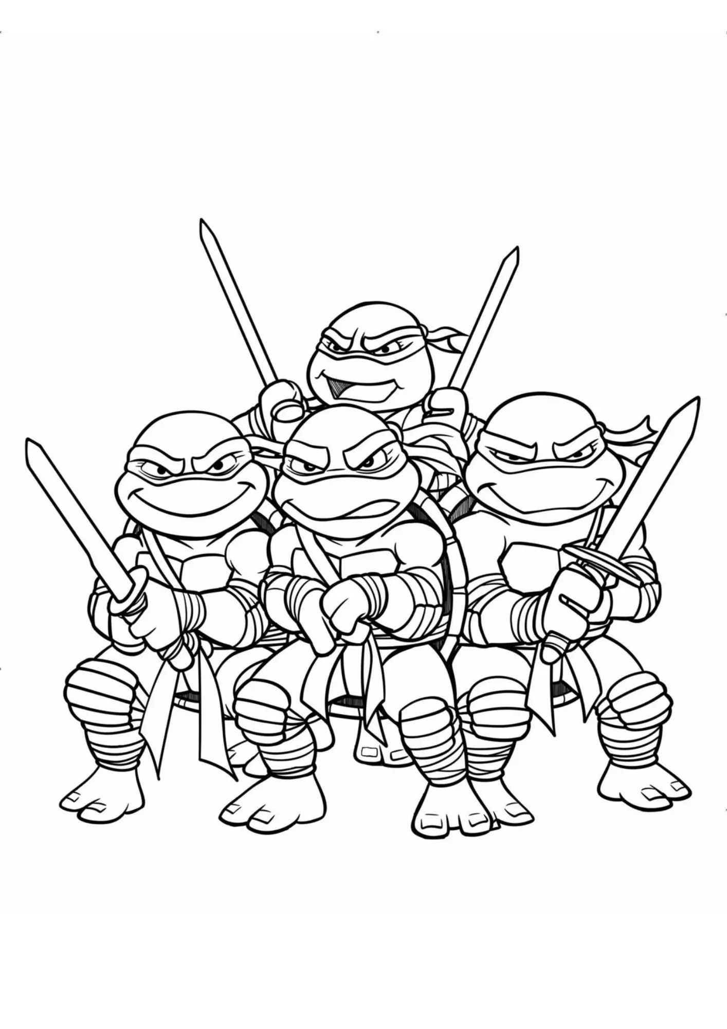 Turtles Ninja Coloring Pages – 024