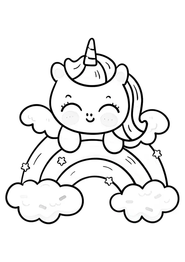 Unicorn Coloring Pages – 028