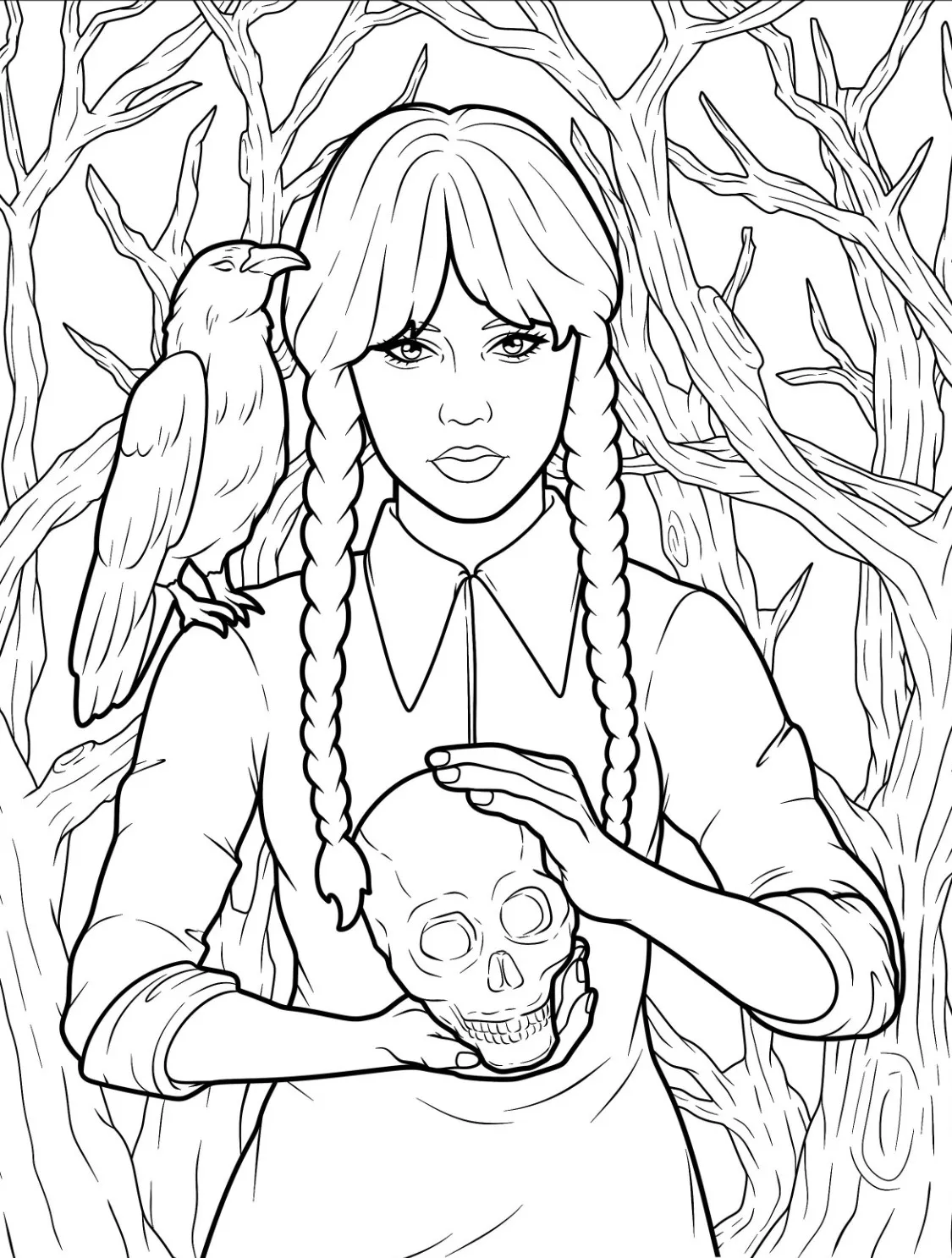 Wednesday Coloring Pages – 023