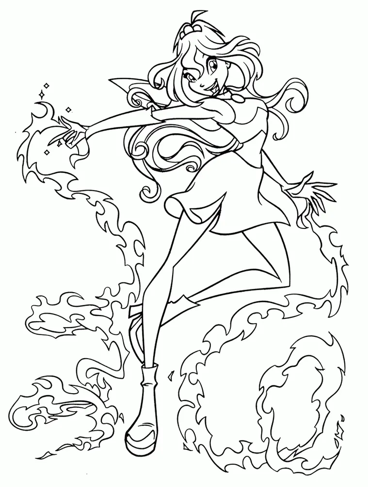 Winx Club Coloring Pages – 018