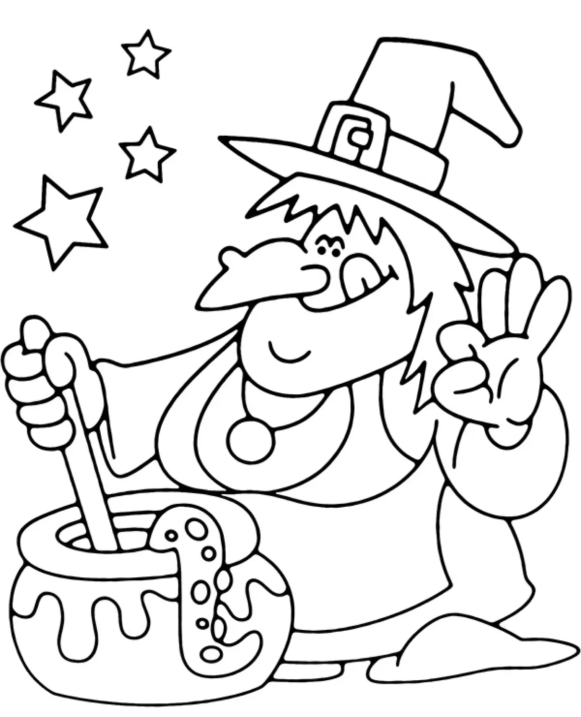 Witch Coloring Pages – 010