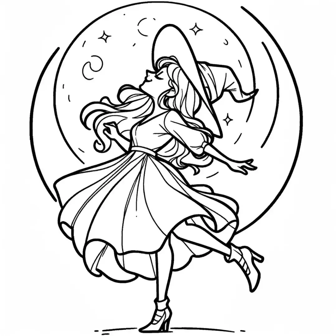 Witch Coloring Pages – 011