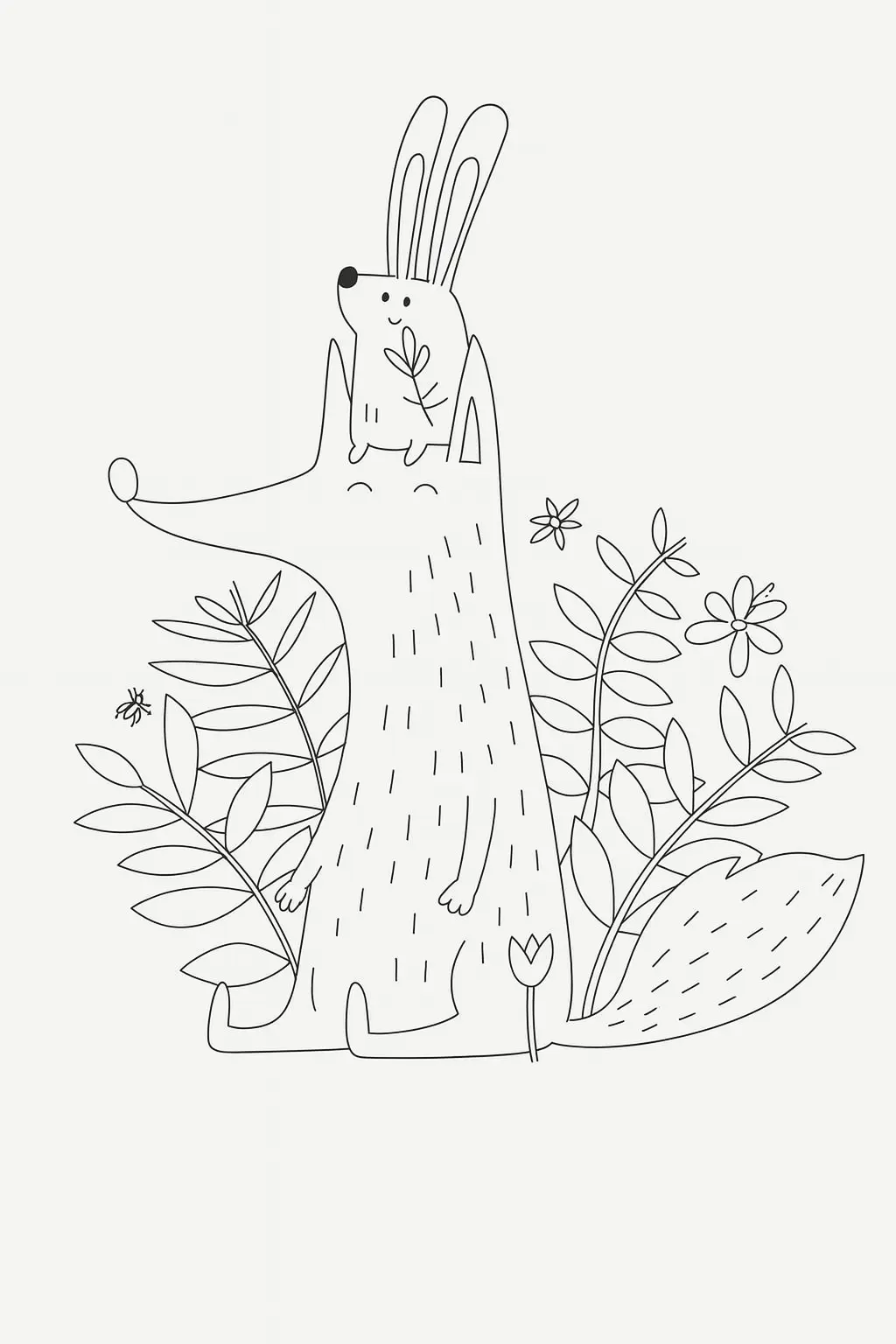 Wolf Coloring Pages – 028