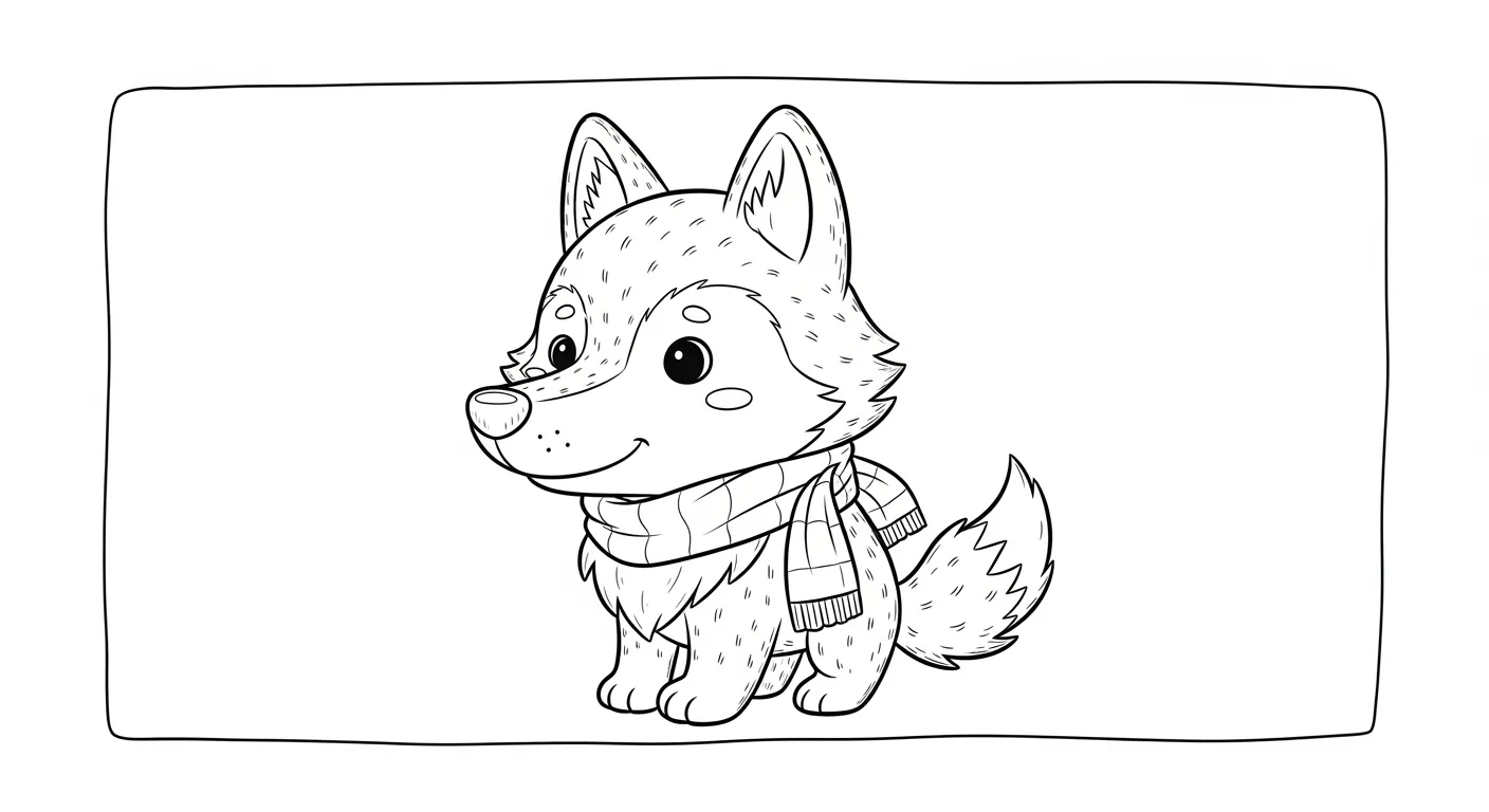 Wolf Coloring Pages – 030