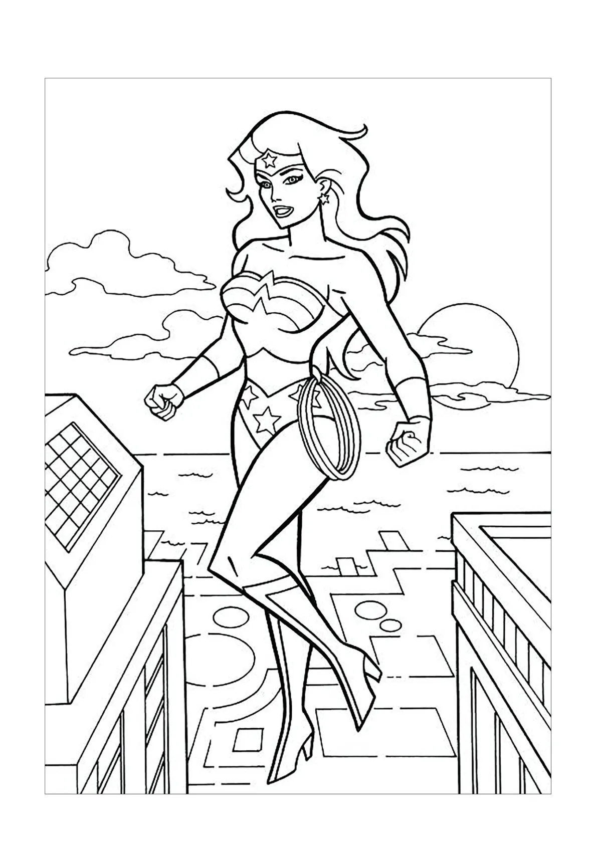 Wonder Woman Coloring Pages – 005